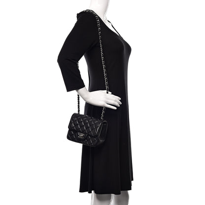 Chanel Lambskin Quilted Mini Square Flap Black 2 of 11