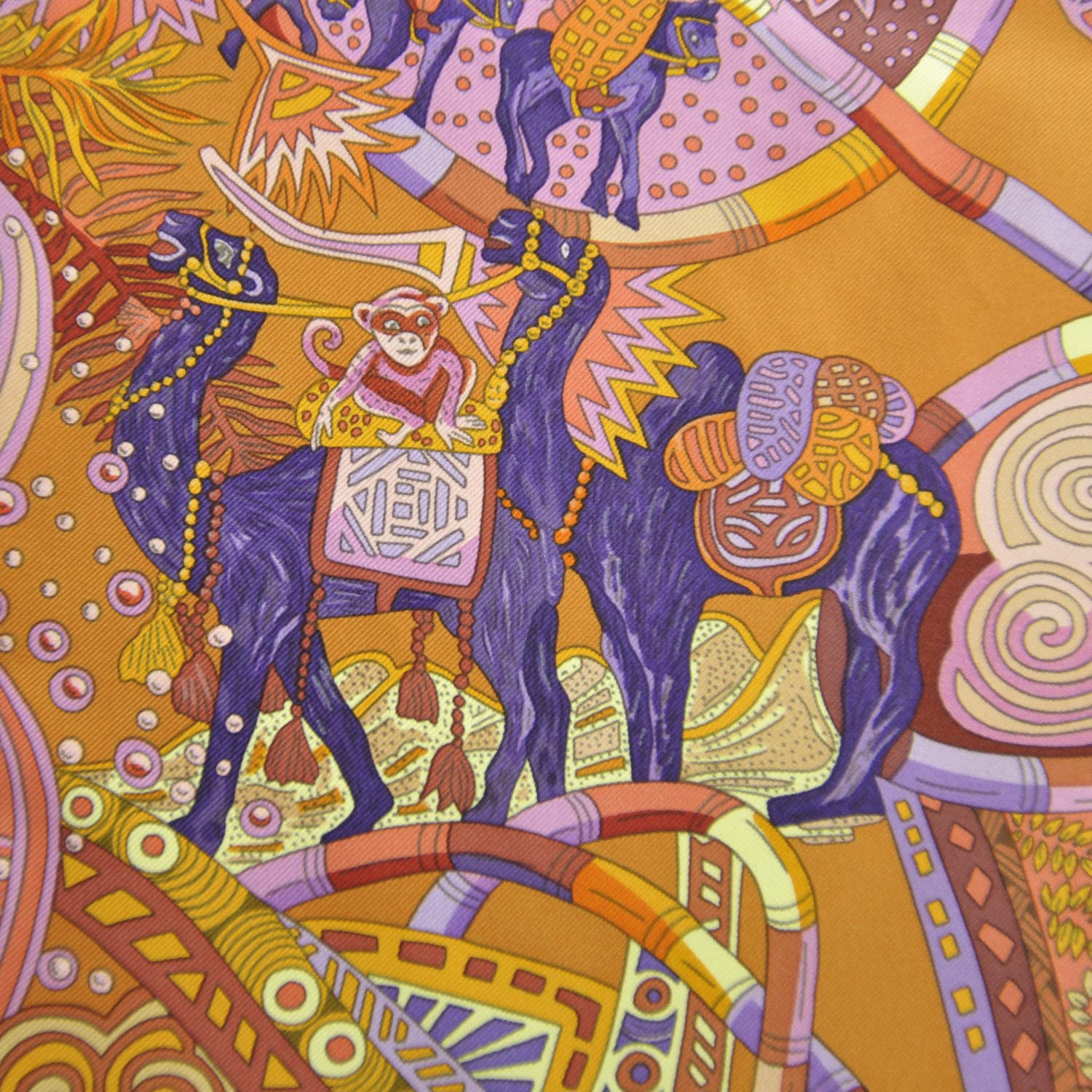 Hermes Silk Au Fil Du Carre Scarf 90 3 of 11