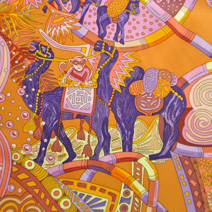 Hermes Silk Au Fil Du Carre Scarf 90 3 of 11
