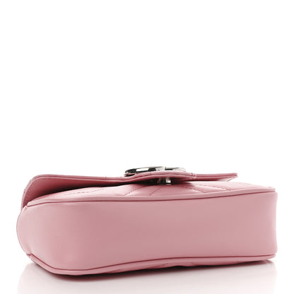 Gucci Calfskin Matelasse Super Mini GG Marmont Shoulder Bag Wild Rose 4 of 11