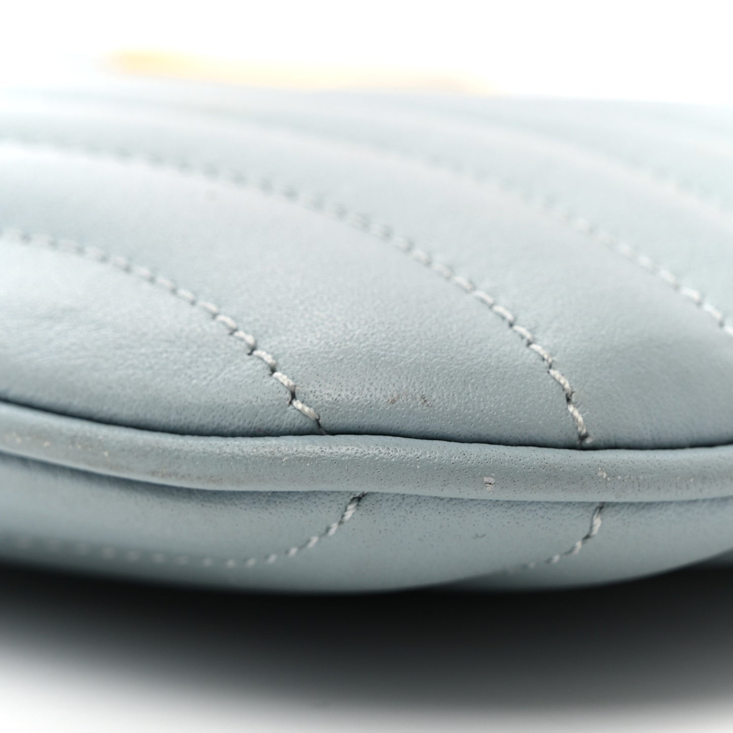 Calfskin New Wave Zipped Pochette Porcelain Blue