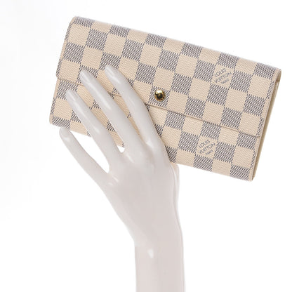 Louis Vuitton Damier Azur Sarah Wallet 2 of 7