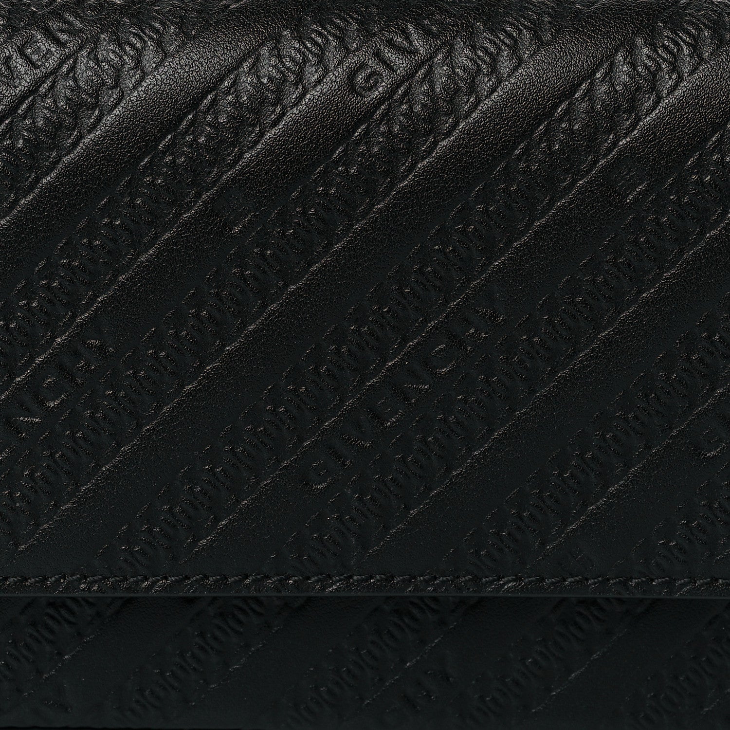 Givenchy Calfskin Embossed Logo Bond Chain Camera Bag Black 7 of 10