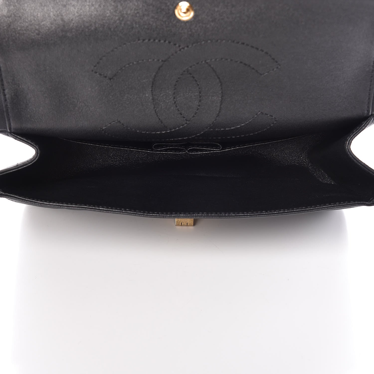 Chanel Sheepskin Chevron Quilted 2.55 Reissue 225 Flap Black 6 of 11