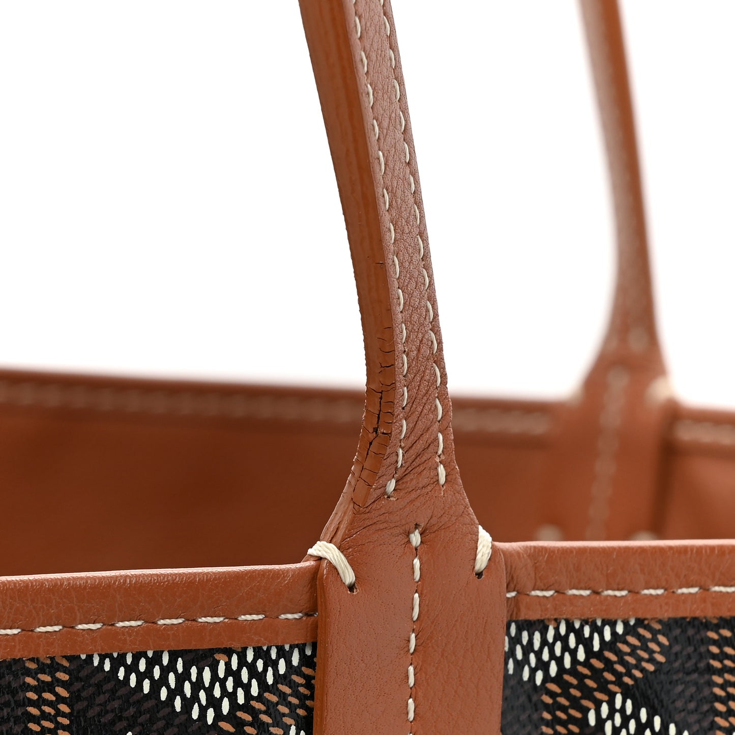 Goyardine Reversible Anjou PM Black Gold