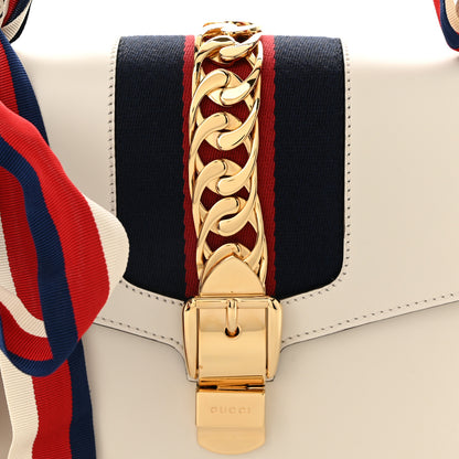 Gucci Calfskin Small Sylvie Shoulder Bag Off White 8 of 10