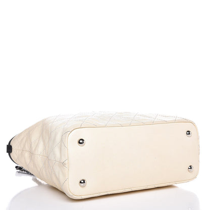 Chanel Grained Calfskin Quilted Large Daily Shopping Tote Dark White 4 of 8