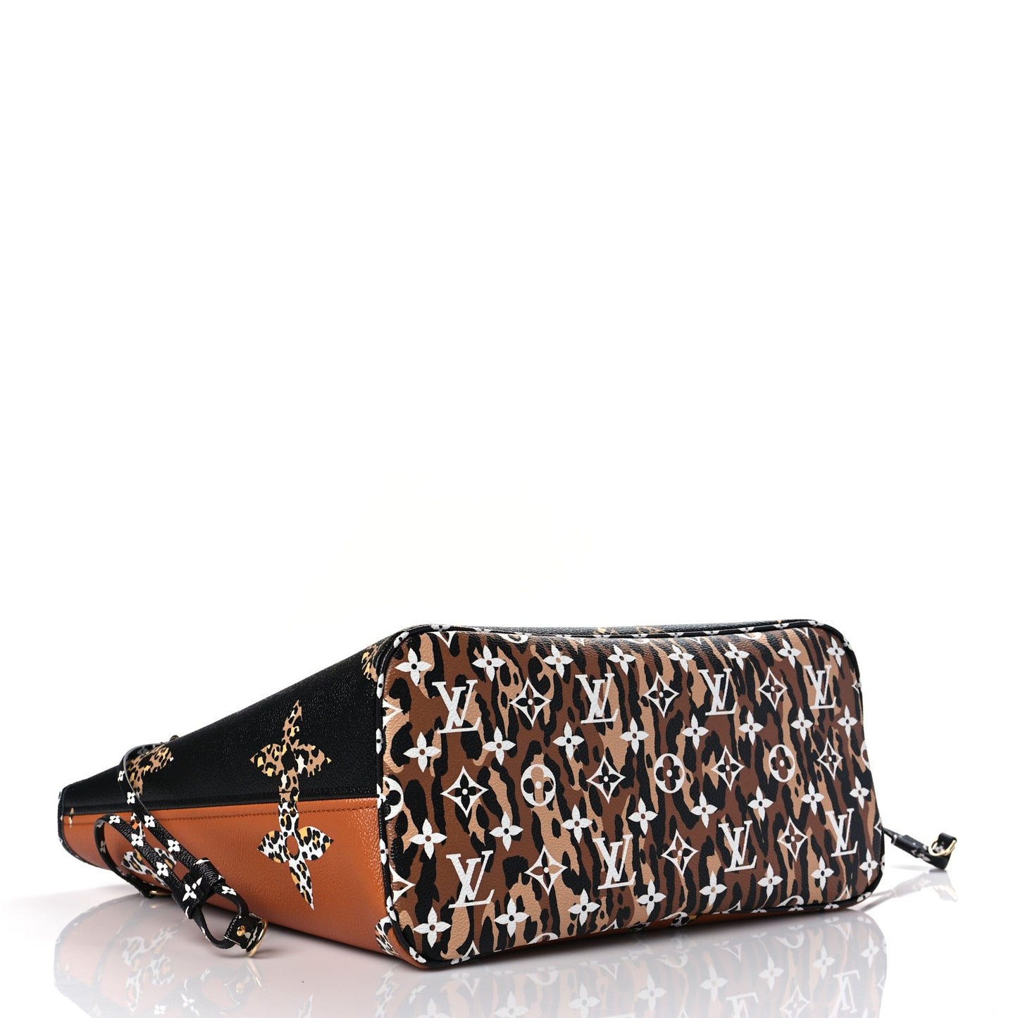Monogram Giant Jungle Neverfull MM Black