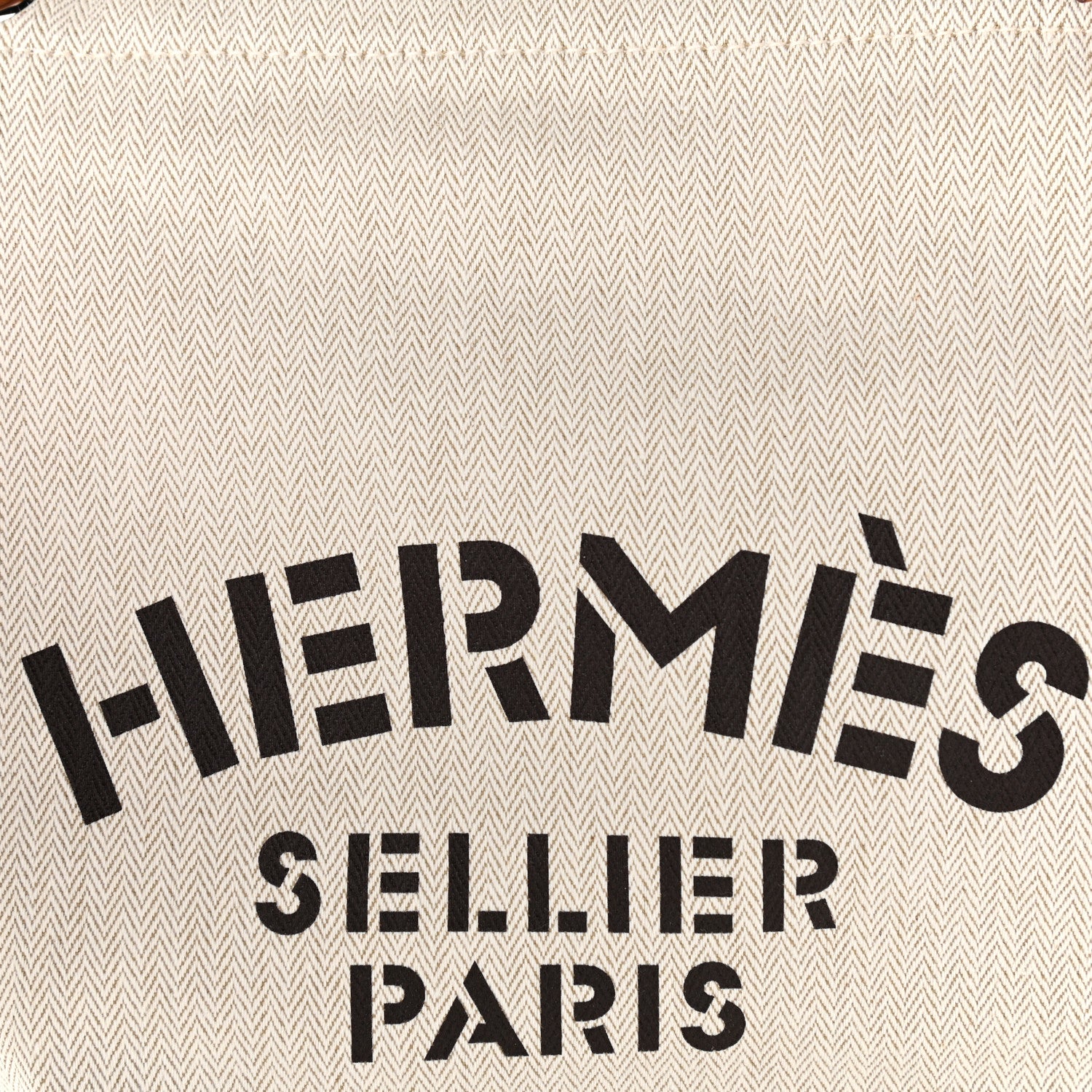 Hermes Canvas Swift Aline Grooming Bag Gold 9 of 12