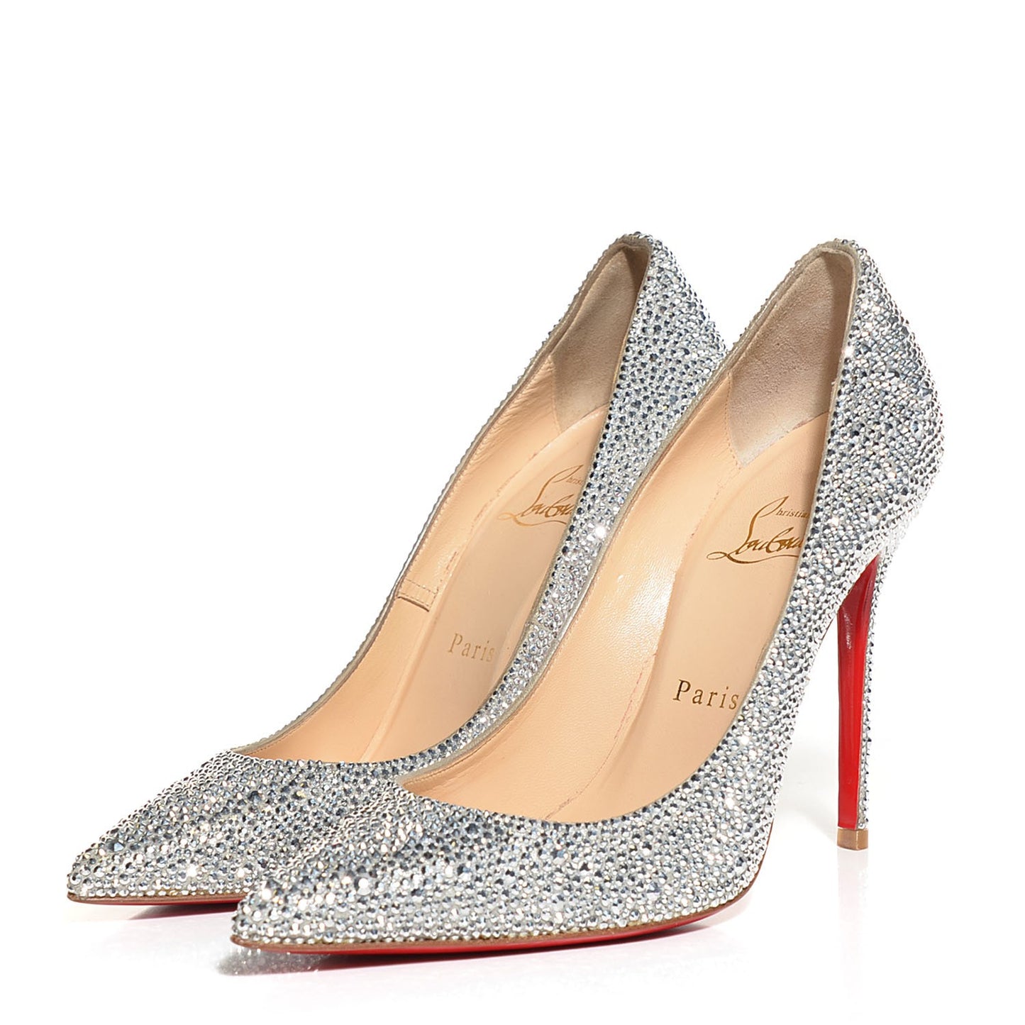 Suede Burma Strass Decollete 554 100 Pumps 37 Silver