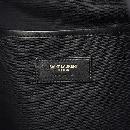 Saint Laurent Canvas Nylon Giant City Backpack Black 6 of 11