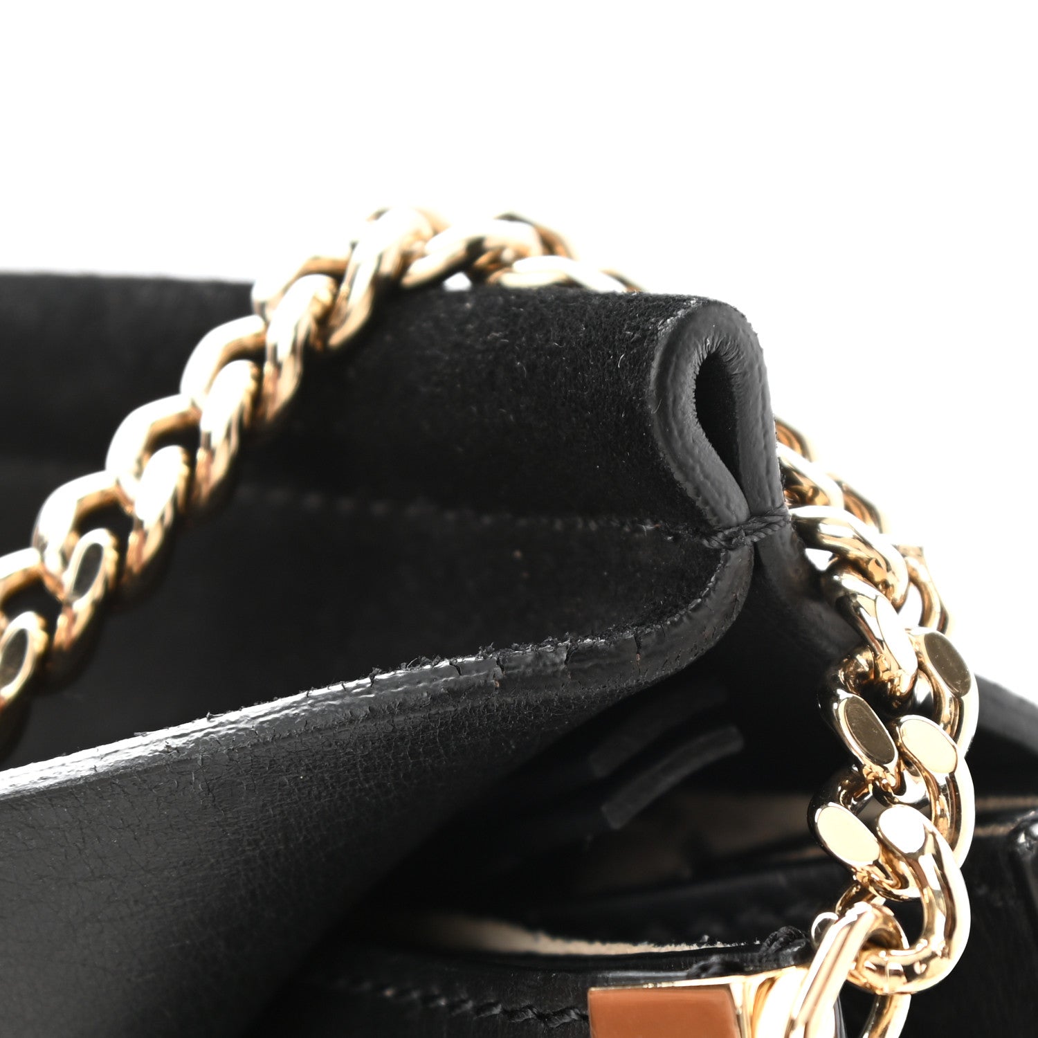 Chloe Suede Calfskin Medium Faye Shoulder Bag Black 13 of 16