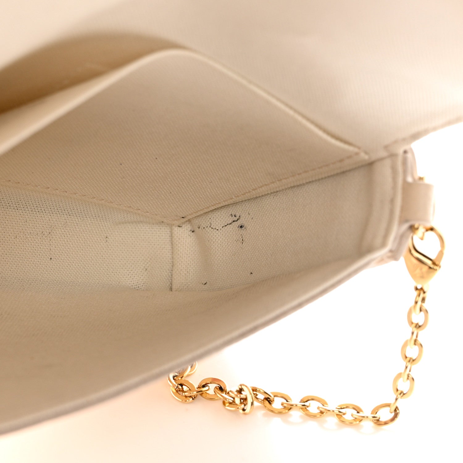 Louis Vuitton Empreinte Monogram Giant By The Pool Felicie Pochette Chain Wallet Creme Rose Trianon 12 of 18
