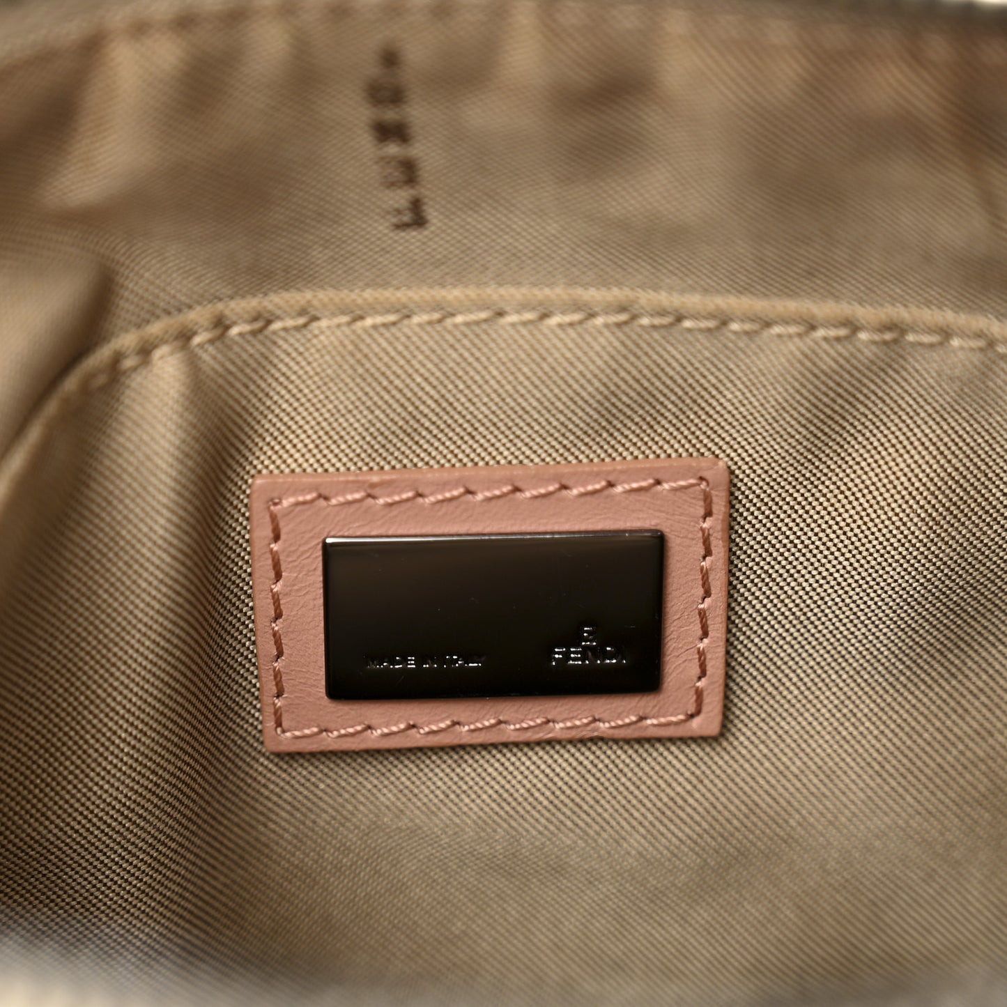 Zucchino Vitello Pochette Beige Bruciato Bois de Rose