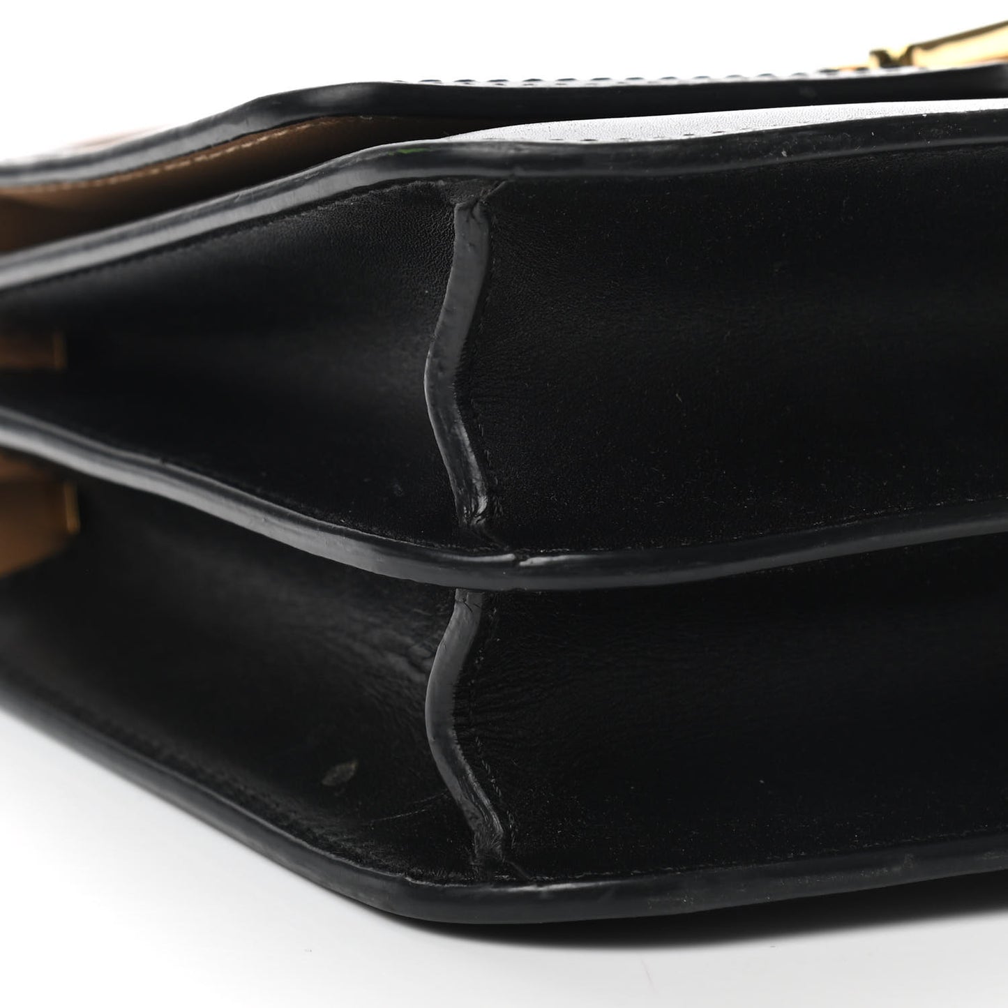 Calfskin Small TB Envelope Clutch Bag Malt Brown