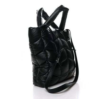 Mulberry Nappa Pillow Quilted Big Softie Tote Black 3 of 9