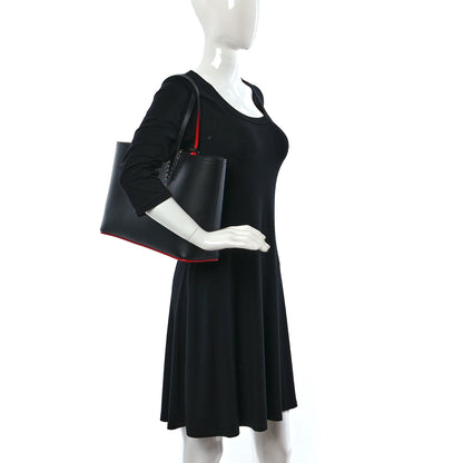 Christian Louboutin Calfskin Empire Spikes Small East West Cabata Tote Black 2 of 8