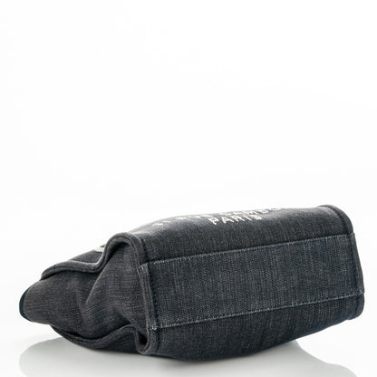 Chanel Canvas Mini Deauville Tote Dark Blue 4 of 7