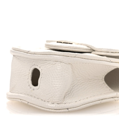 Chanel Caviar Quilted Airpods Case White 10 of 11