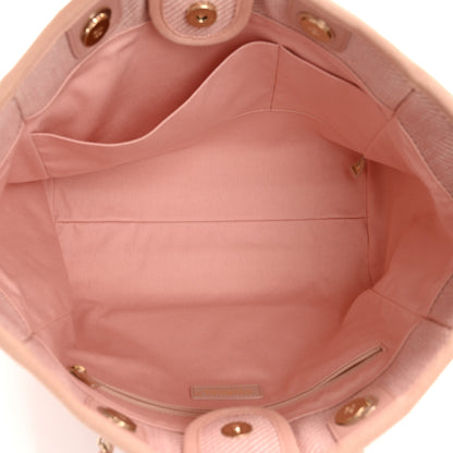 Chanel Mixed Fibers Calfskin Small Deauville Tote Rose Pink 5 of 12