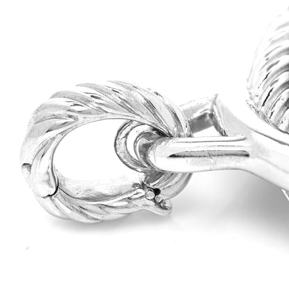 David Yurman Sterling Silver Diamond 32mm Large Infinity Pendant 7 of 10