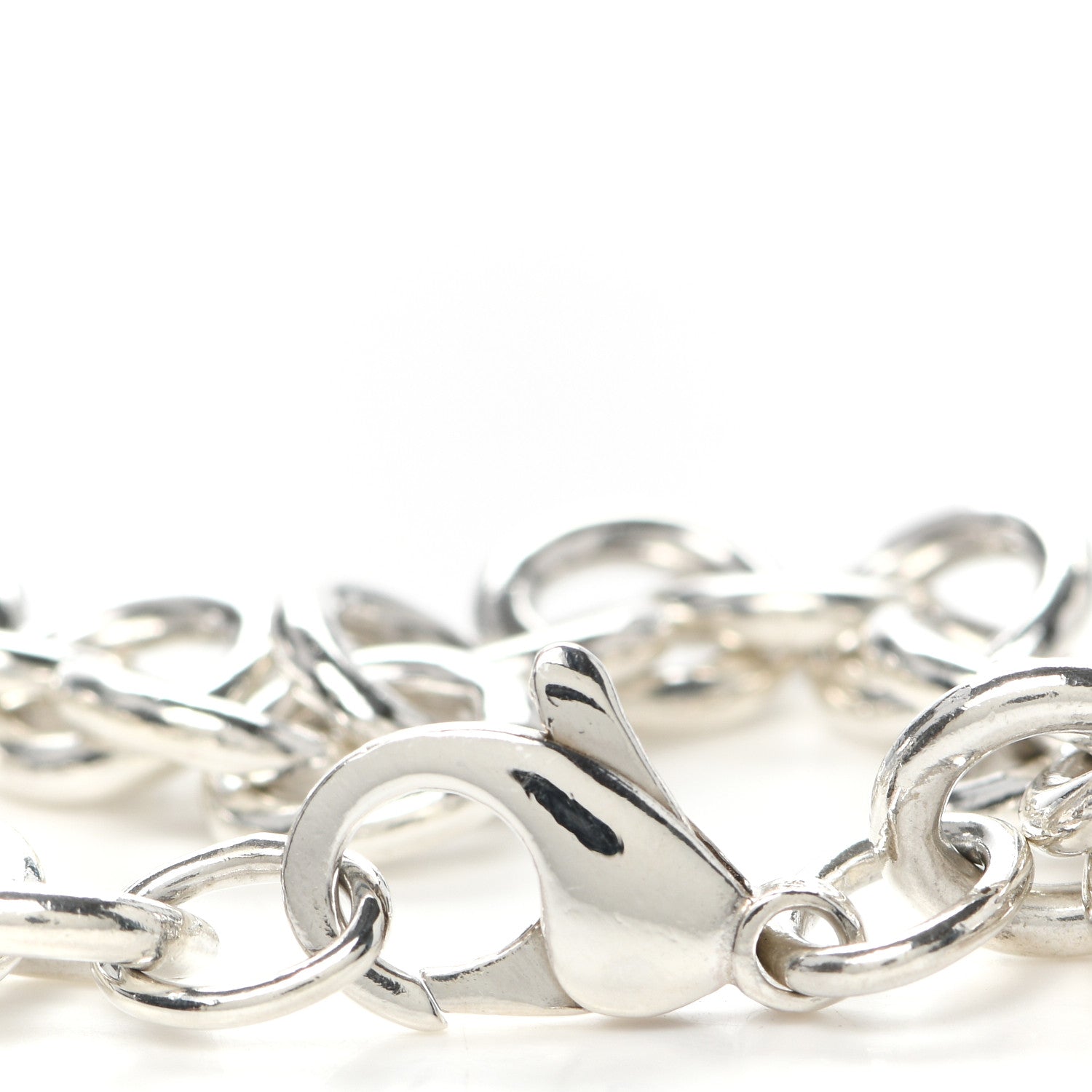 Tiffany Sterling Silver Heart Tag Charm Bracelet 4 of 6