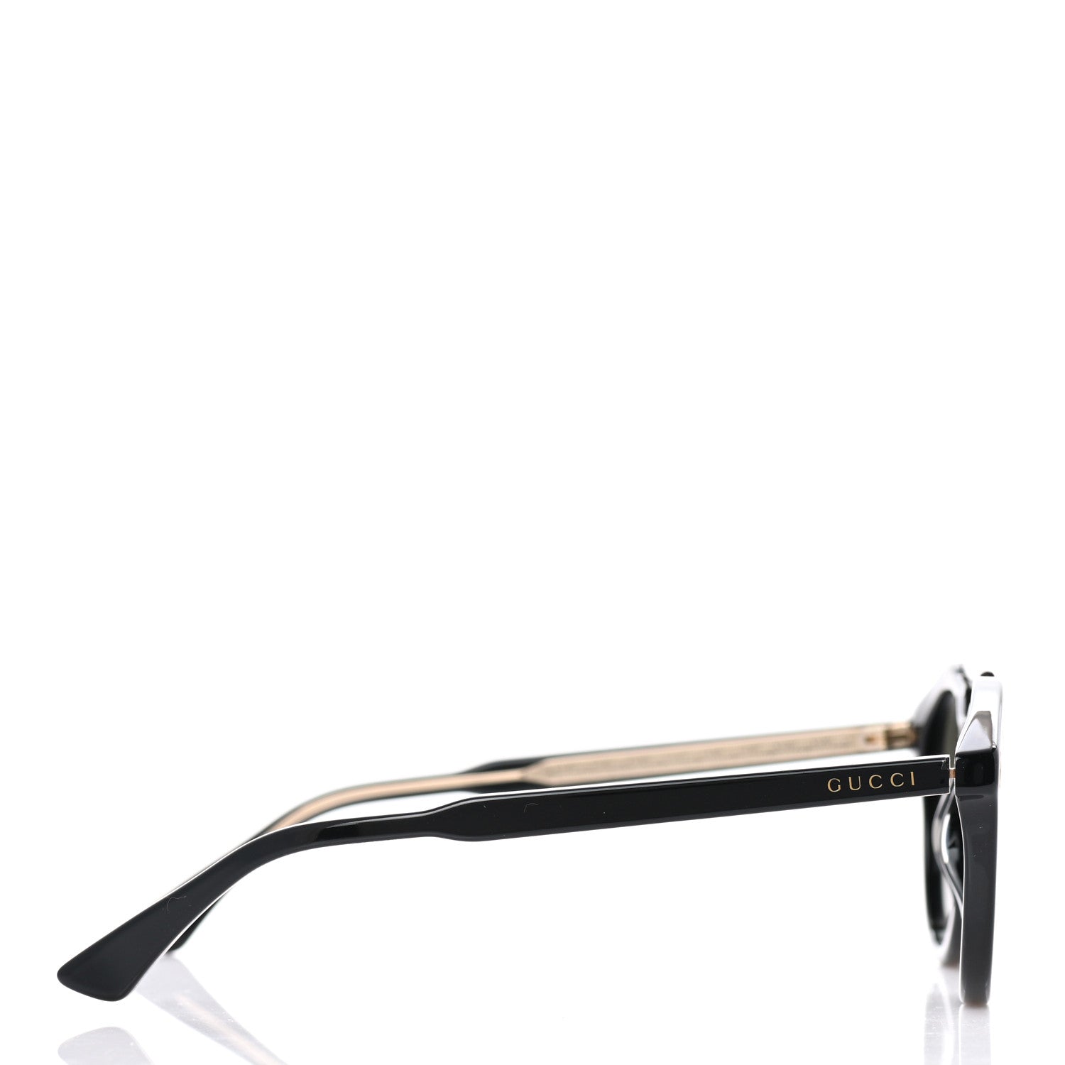 Gucci Round Avana Sunglasses GG0124SA Black Tortoise 3 of 9