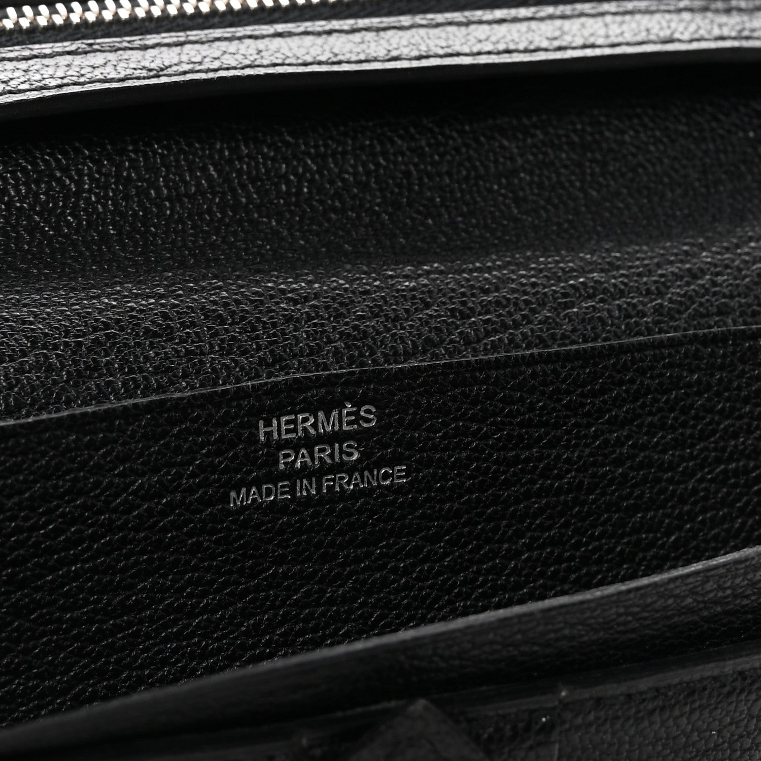 Hermes Chevre Mysore Bearn Gusset Wallet Black 6 of 8