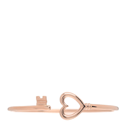 Tiffany 18K Rose Gold Open Heart Key Bracelet 1 of 4