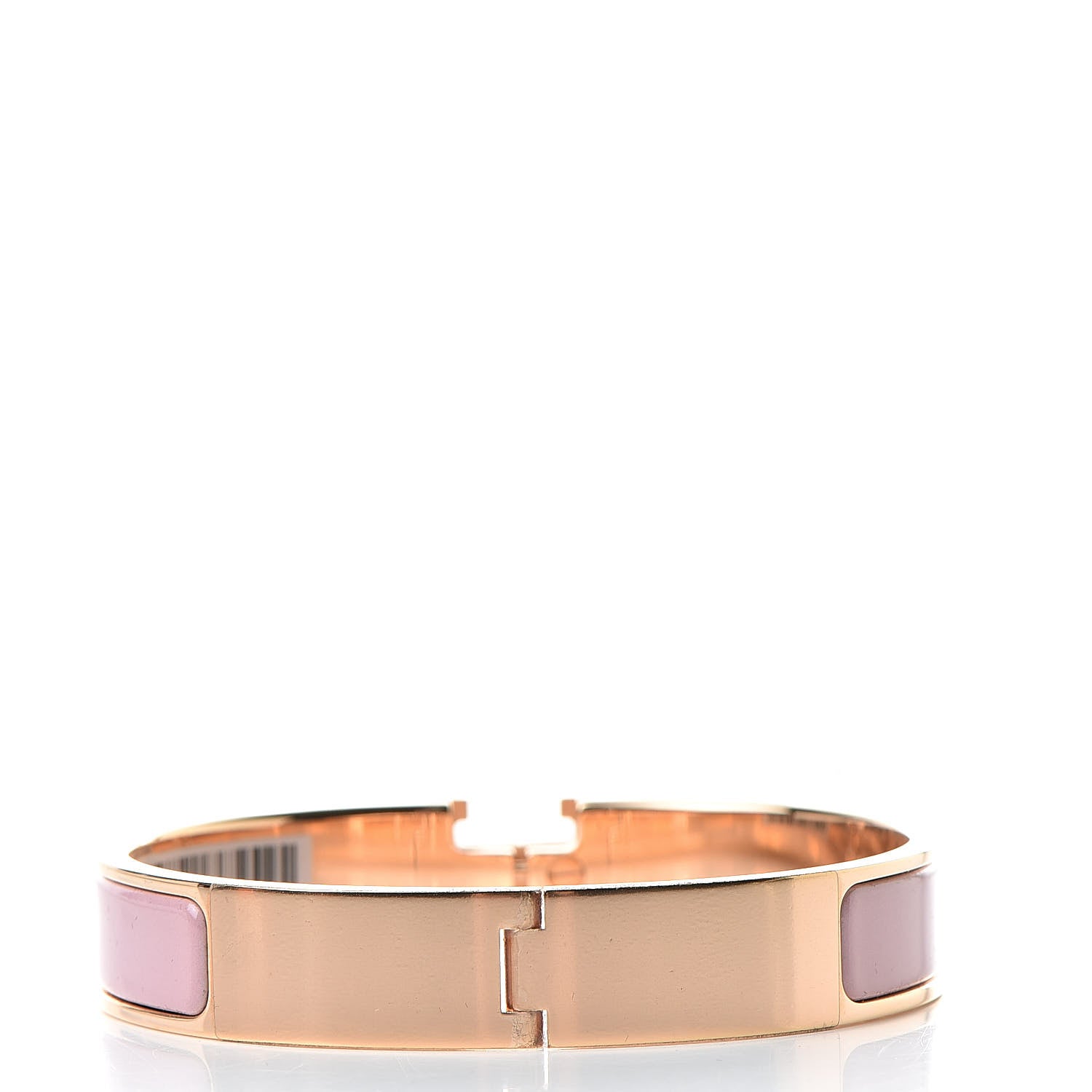 Hermes Enamel Narrow Clic Clac H Bracelet GM Rose Nacarat 3 of 6