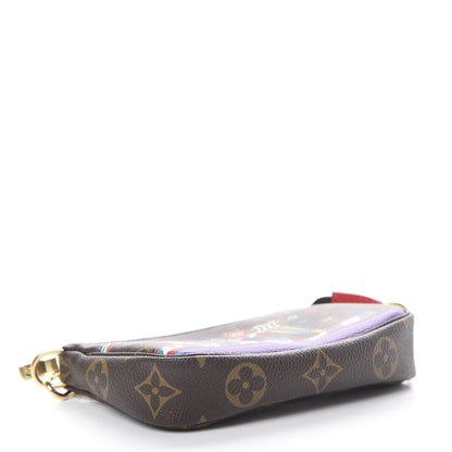 Louis Vuitton Monogram 2020 Christmas Animation Bumper Cars Mini Pochette Accessories Coquelicot 3 of 7