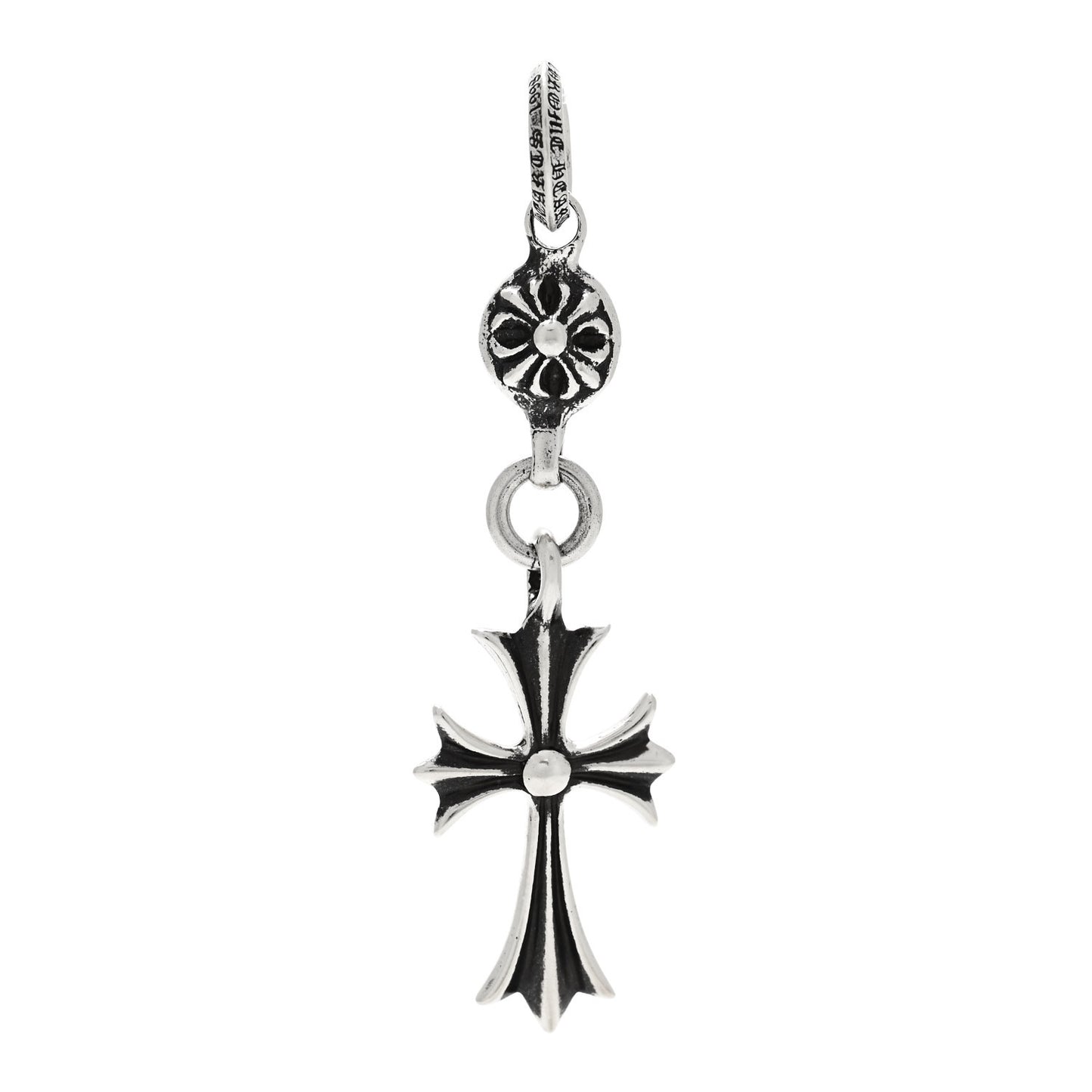 Sterling Silver Tiny Cross Long Pendant