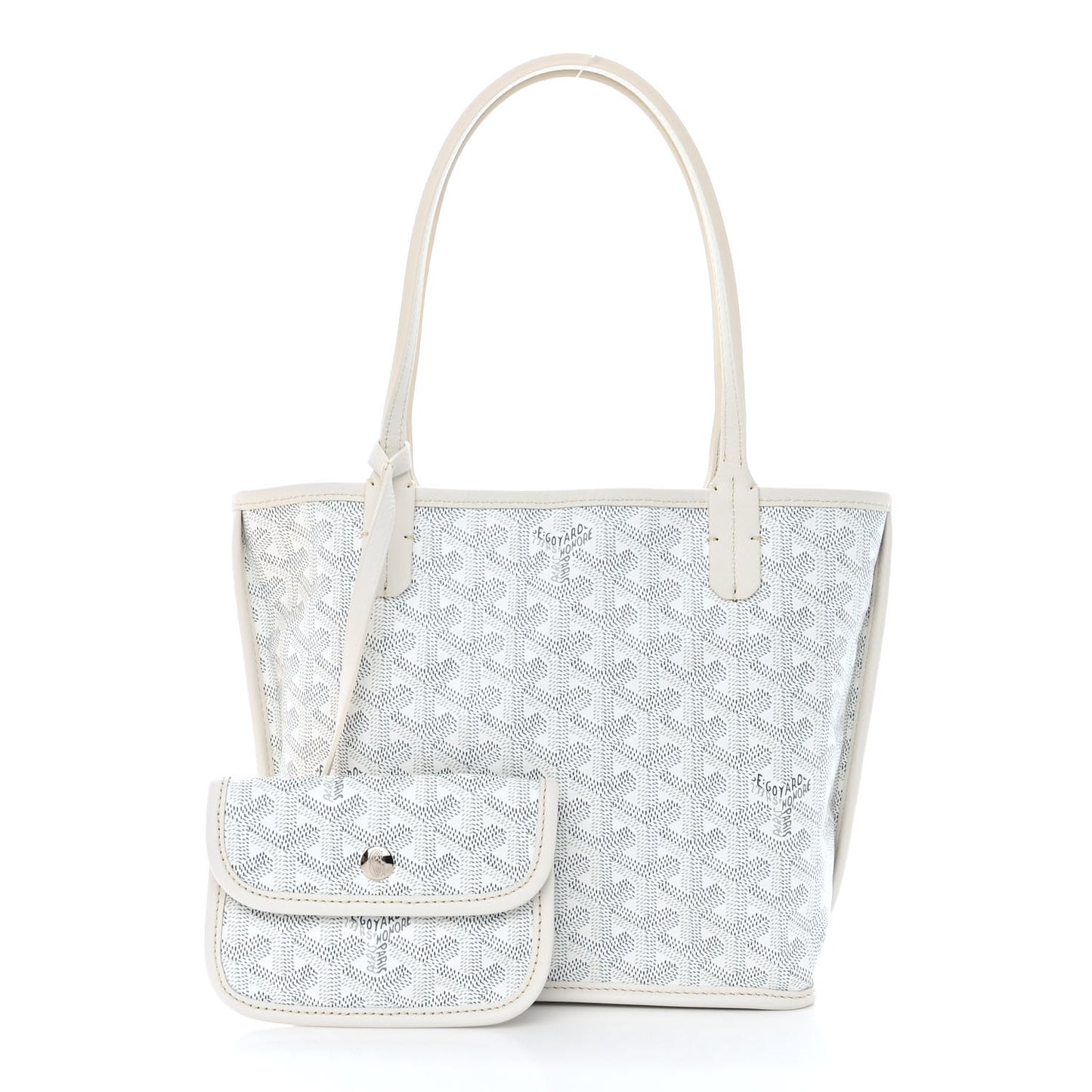 Goyardine Reversible Mini Anjou White