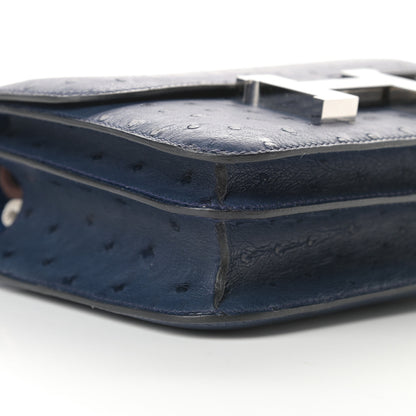 Hermes Ostrich Constance 18 Bleu Roi 9 of 11