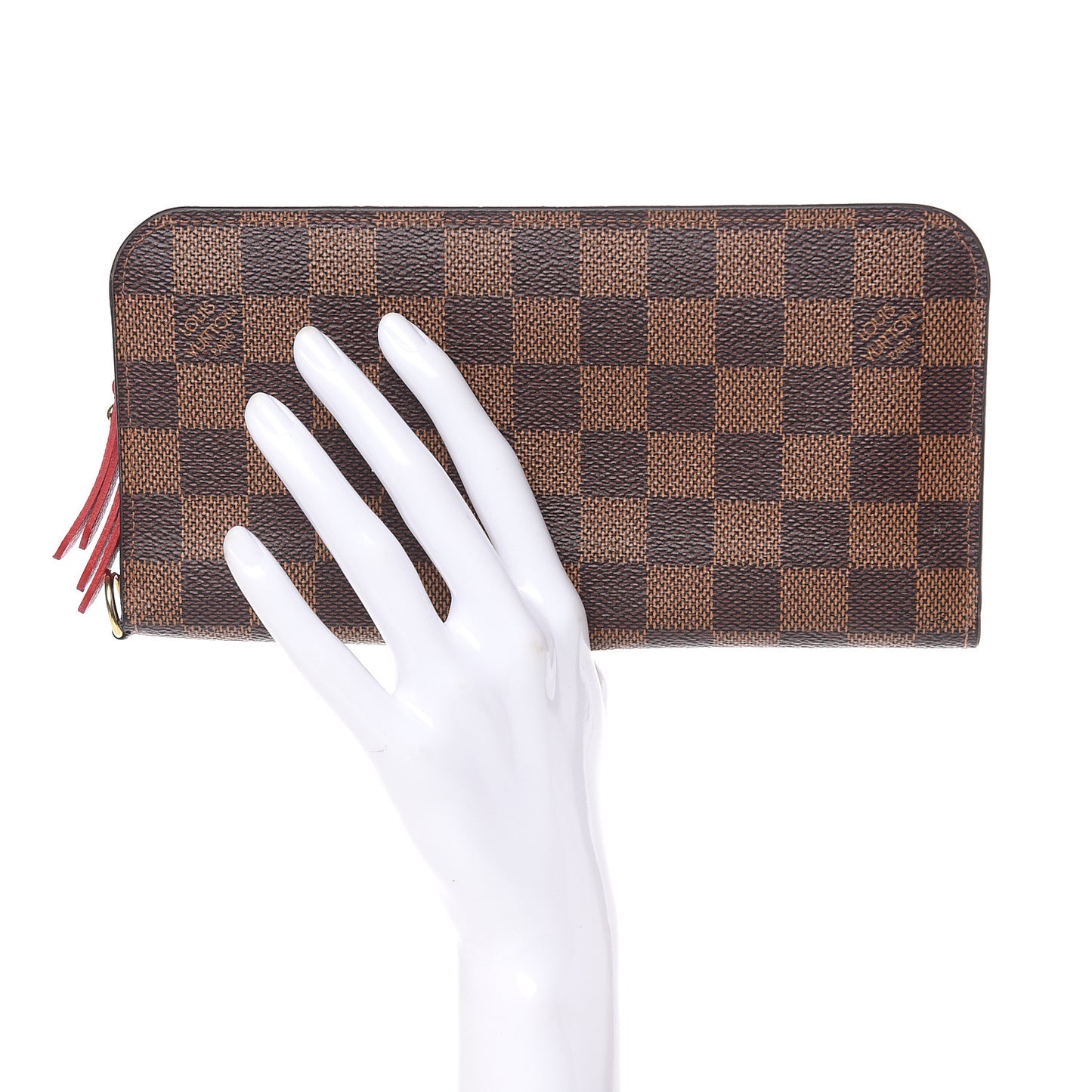 Damier Ebene Insolite Wallet Red