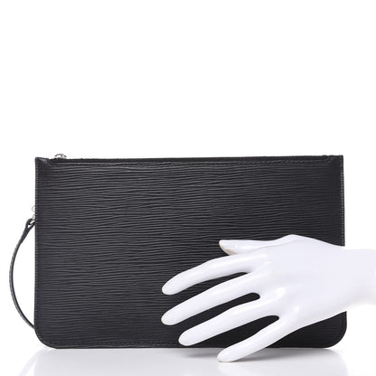 Louis Vuitton Epi Neverfull Pochette MM GM Black 2 of 11