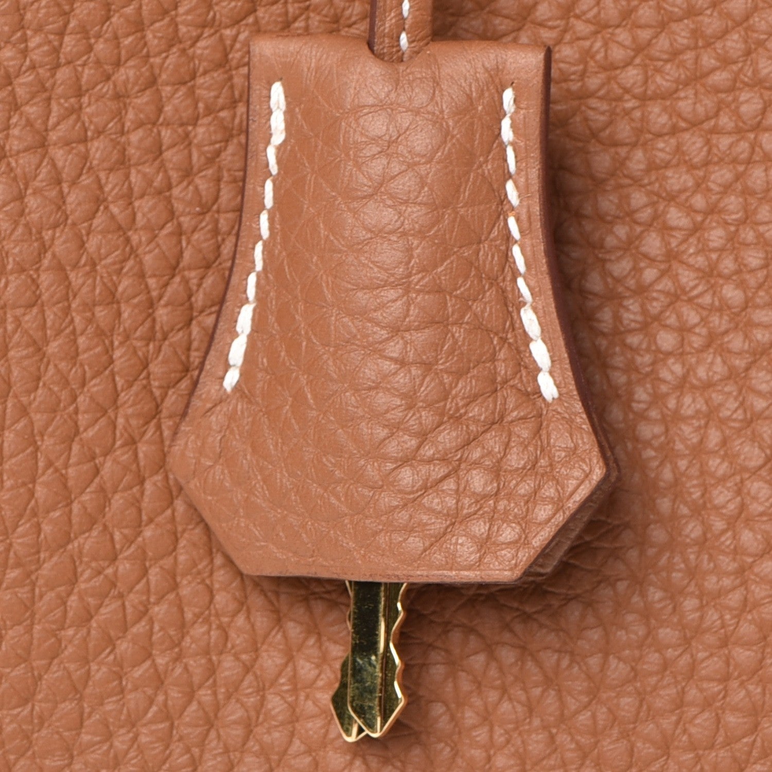 Hermes Taurillon Clemence Retourne Horseshoe Kelly 28 Gold 34 of 40