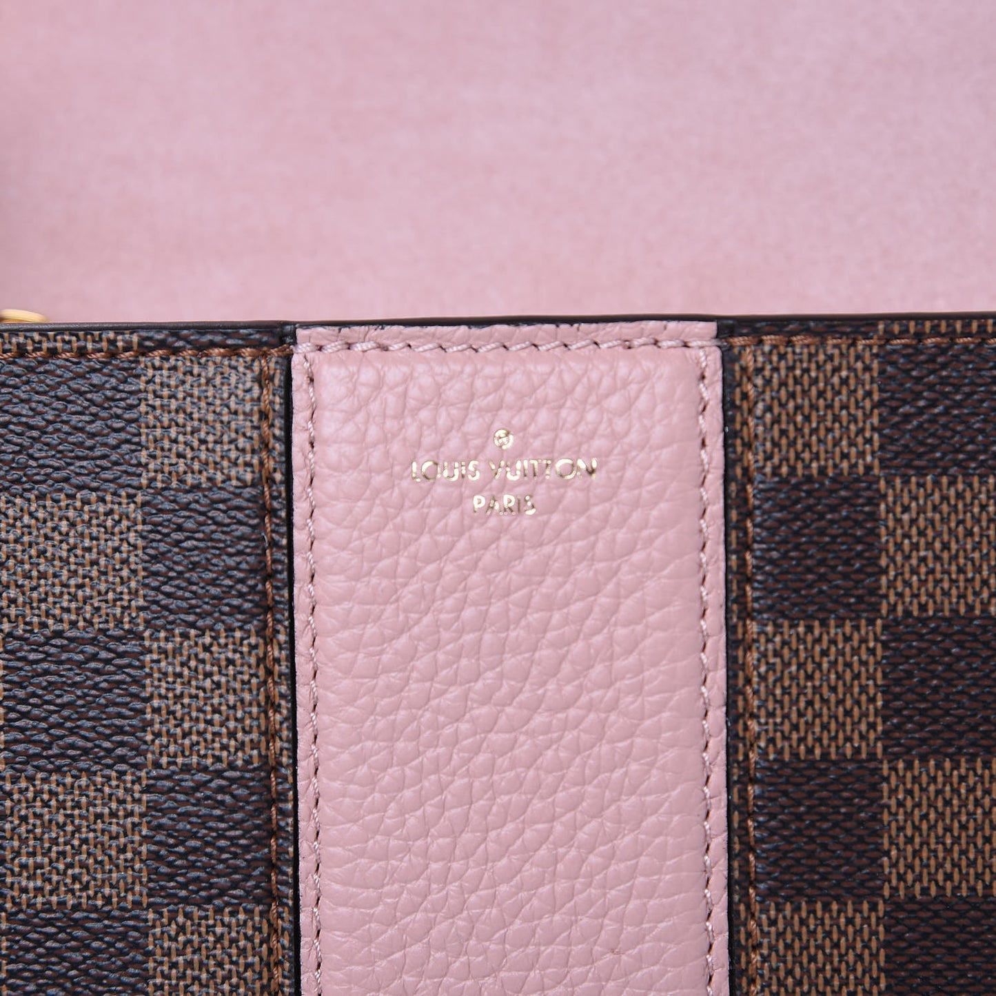 Damier Ebene Cuir Taurillon Wight Magnolia