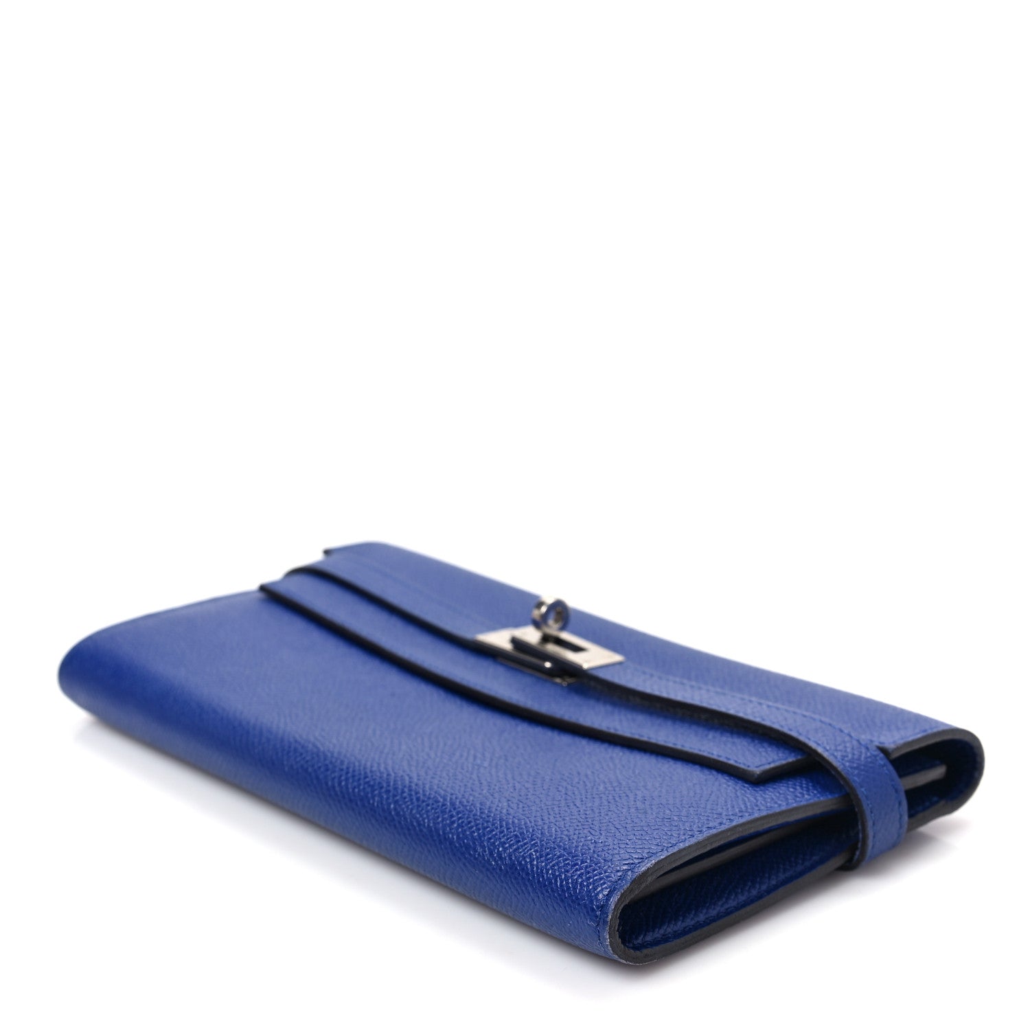 Hermes Epsom Kelly Longue Wallet Bleu Electrique 7 of 7