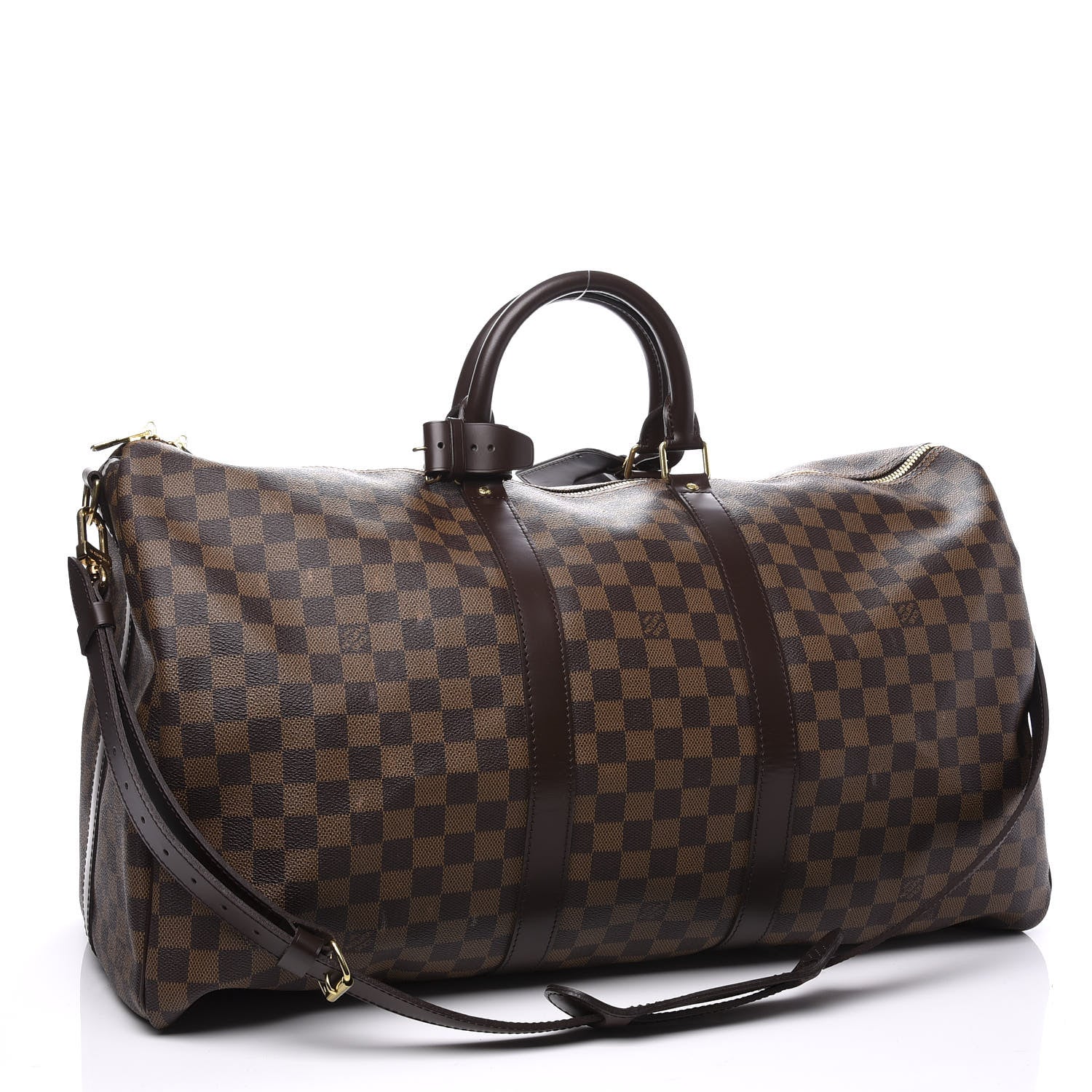 Louis Vuitton Damier Ebene Keepall Bandouliere 55 2 of 11