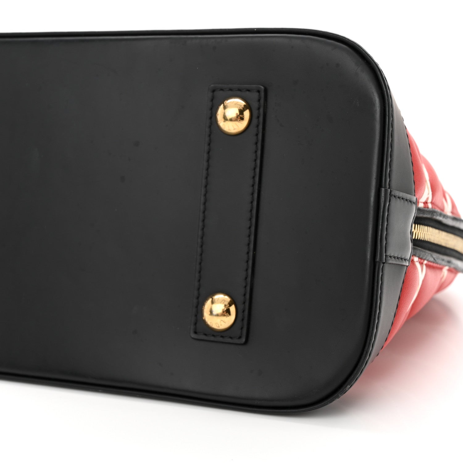 Louis Vuitton Lambskin Malletage Alma PM Red 9 of 11