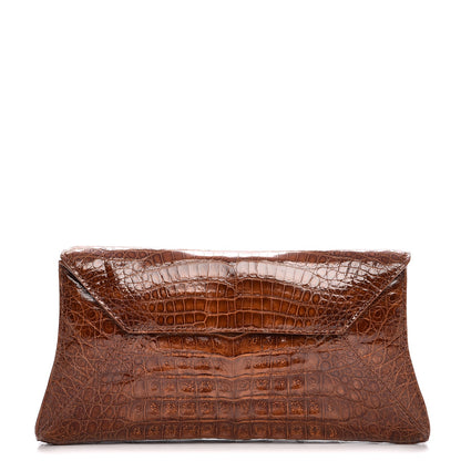 Nancy Gonzalez Crocodile Crossbody Clutch Cognac 1 of 7