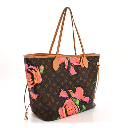 Louis Vuitton Monogram Roses Neverfull MM 3 of 13