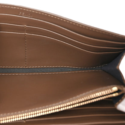 Fendi Vitello Soft FF Diamonds Continental Envelope Wallet On Chain Maya Black 4 of 9