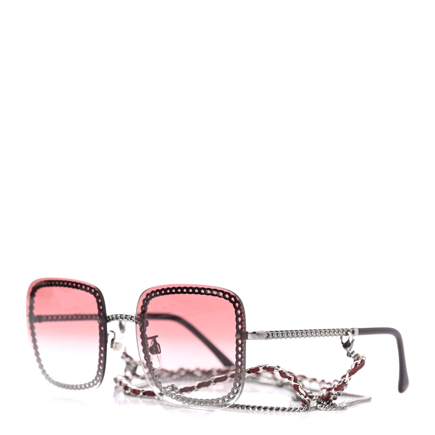 Chain Square Sunglasses 4244 Pink
