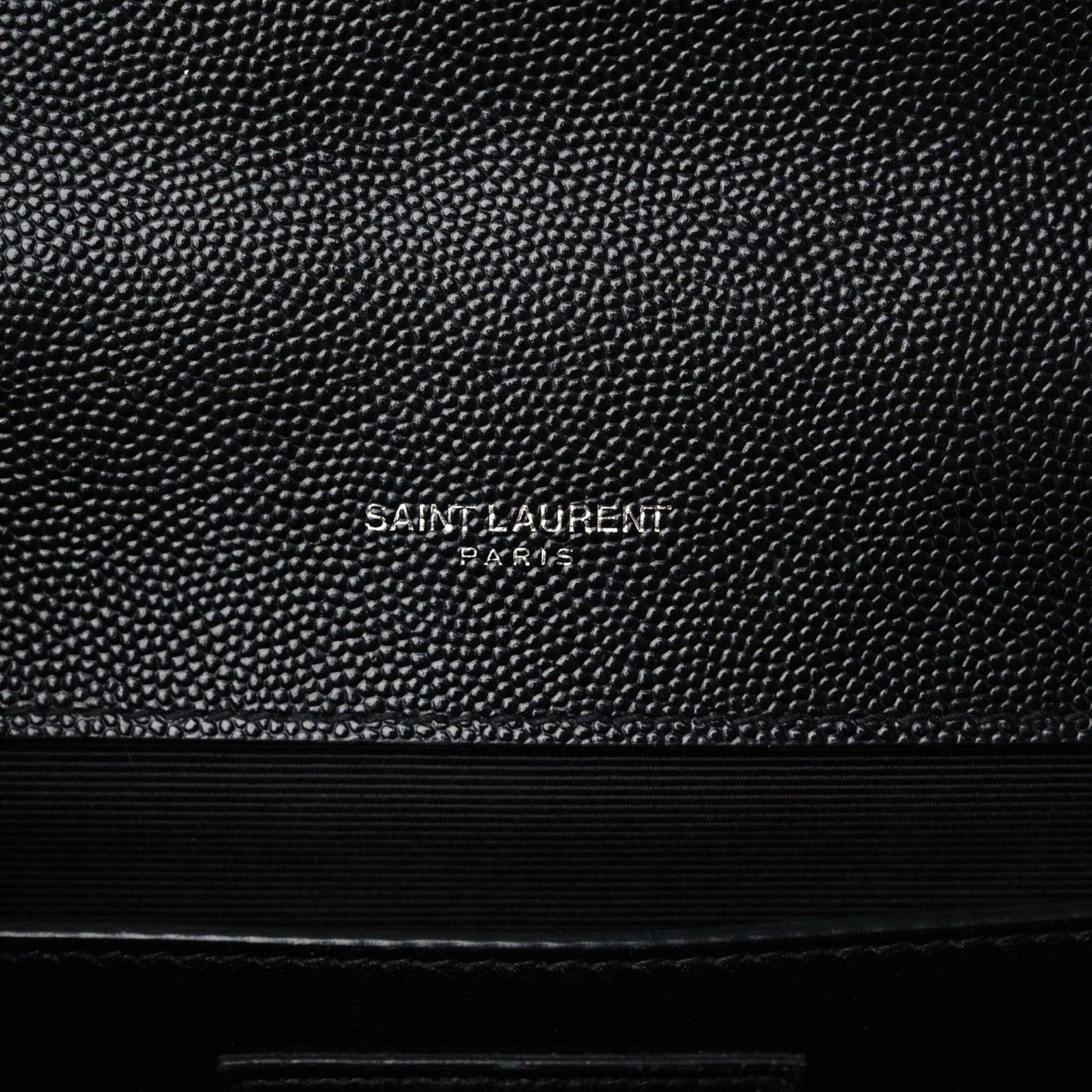 Grain De Poudre Textured Mixed Matelasse Triquilt Medium Monogram Satchel Black