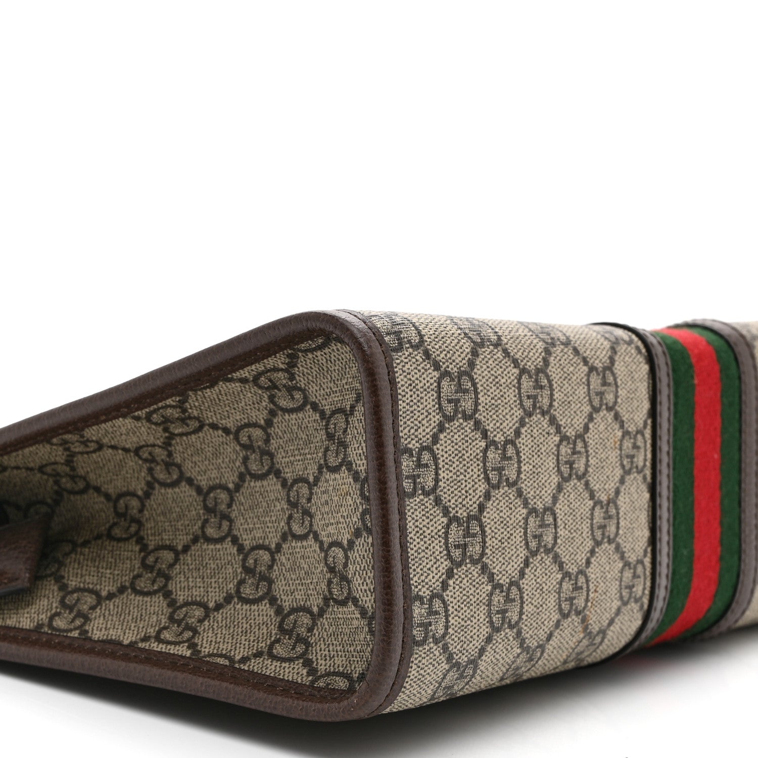 Gucci GG Supreme Monogram Web Ophidia GG Toiletry Case Beige New Acero 8 of 9