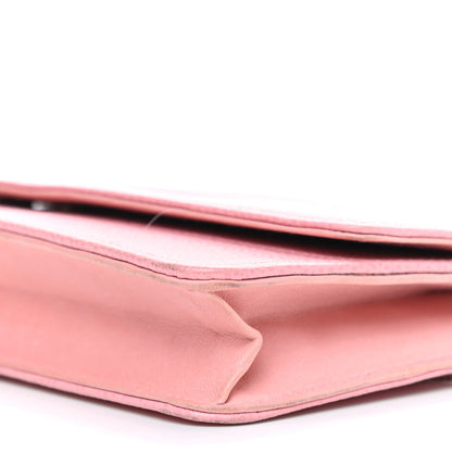 Chanel Caviar Timeless CC Wallet On Chain WOC Pink 9 of 9