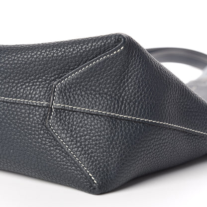 Hermes Taurillon Clemence Double Sens 36 Reversible Tote Bleu Lin Bleu Obscur 7 of 18