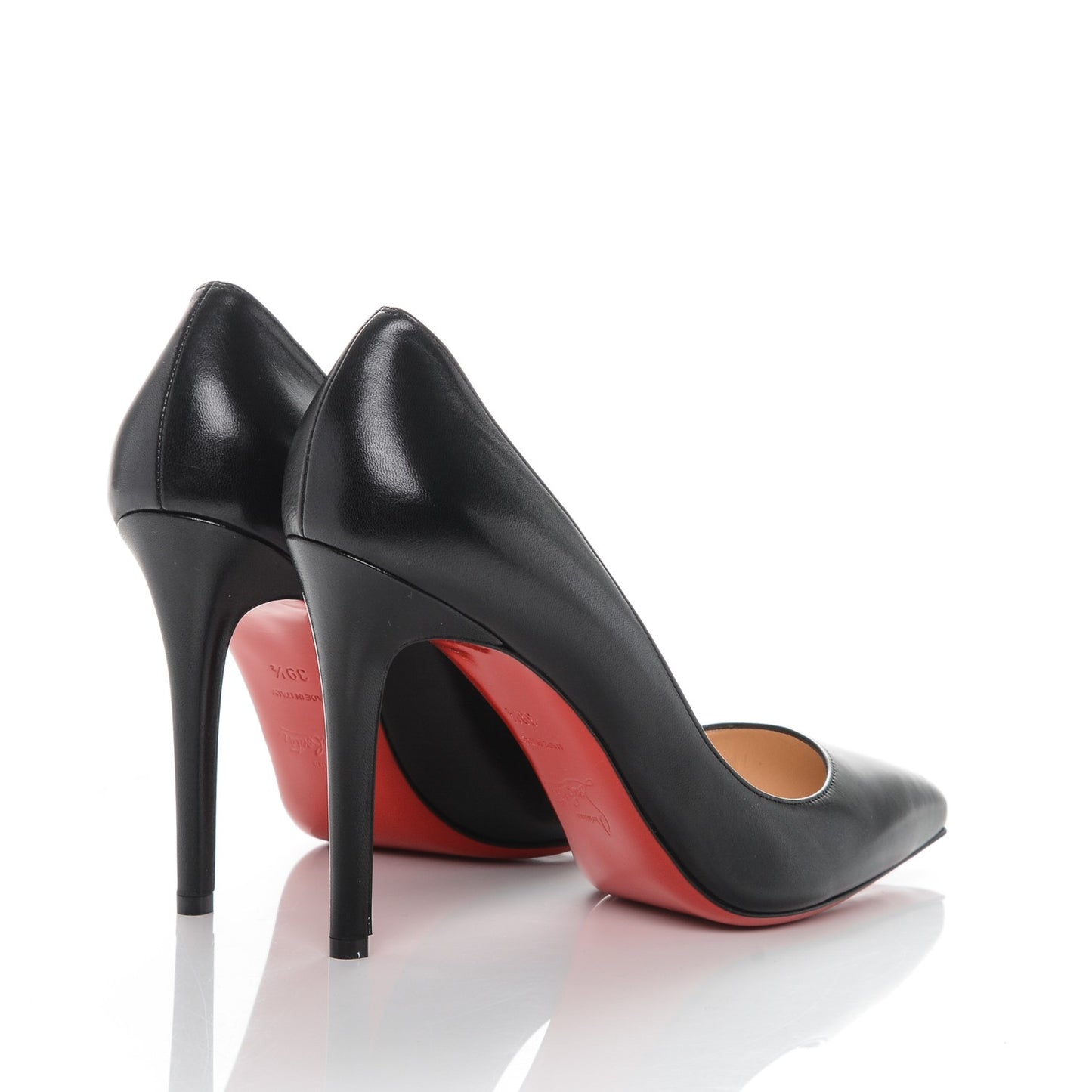 Shiny Nappa Pigalle 100 Pumps 39.5 Black
